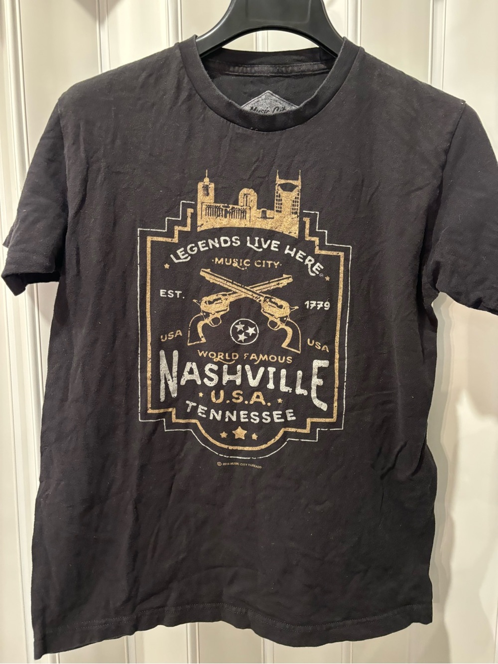 Nashville Legends Graphic Tee - Black Size Medium
